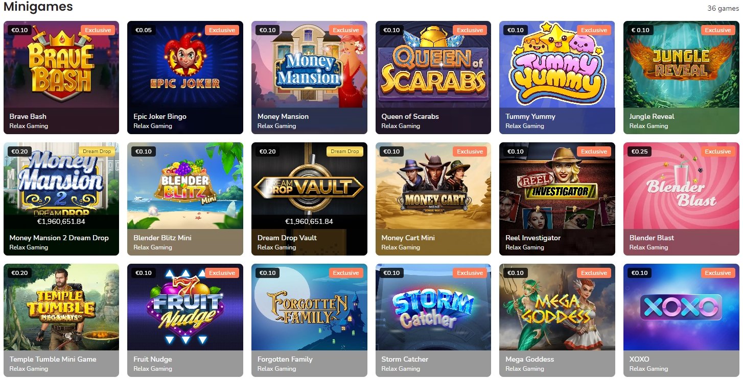 maria casino minigames